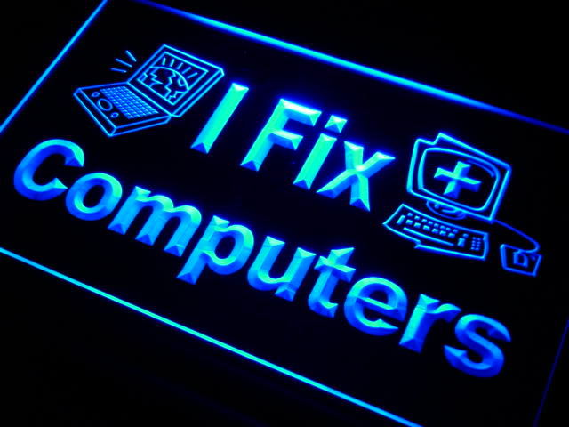 I Fix Computer Laptop Desktop Repairs Light Sign